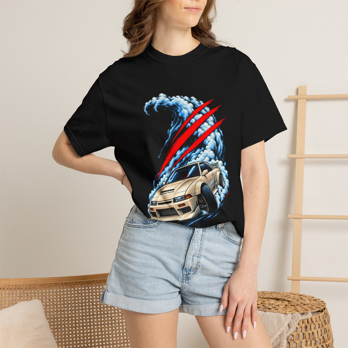 Apex After Dark Drift Car Front Print Tee