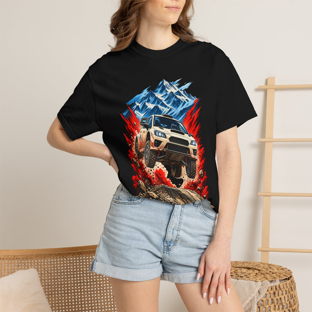 Crest Without Limits Rally Car Front Print Tee