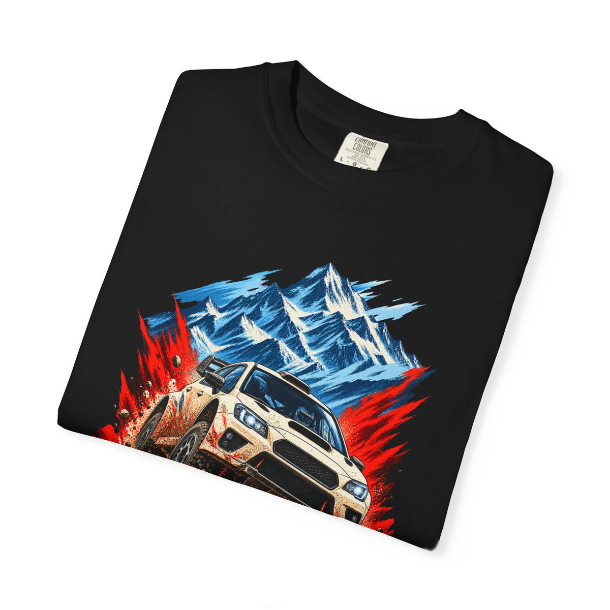 Crest Without Limits Rally Car Front Print Tee