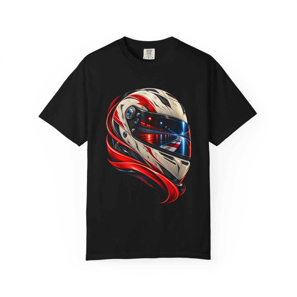 Visor Hour Racing Helmet Front Print Tee