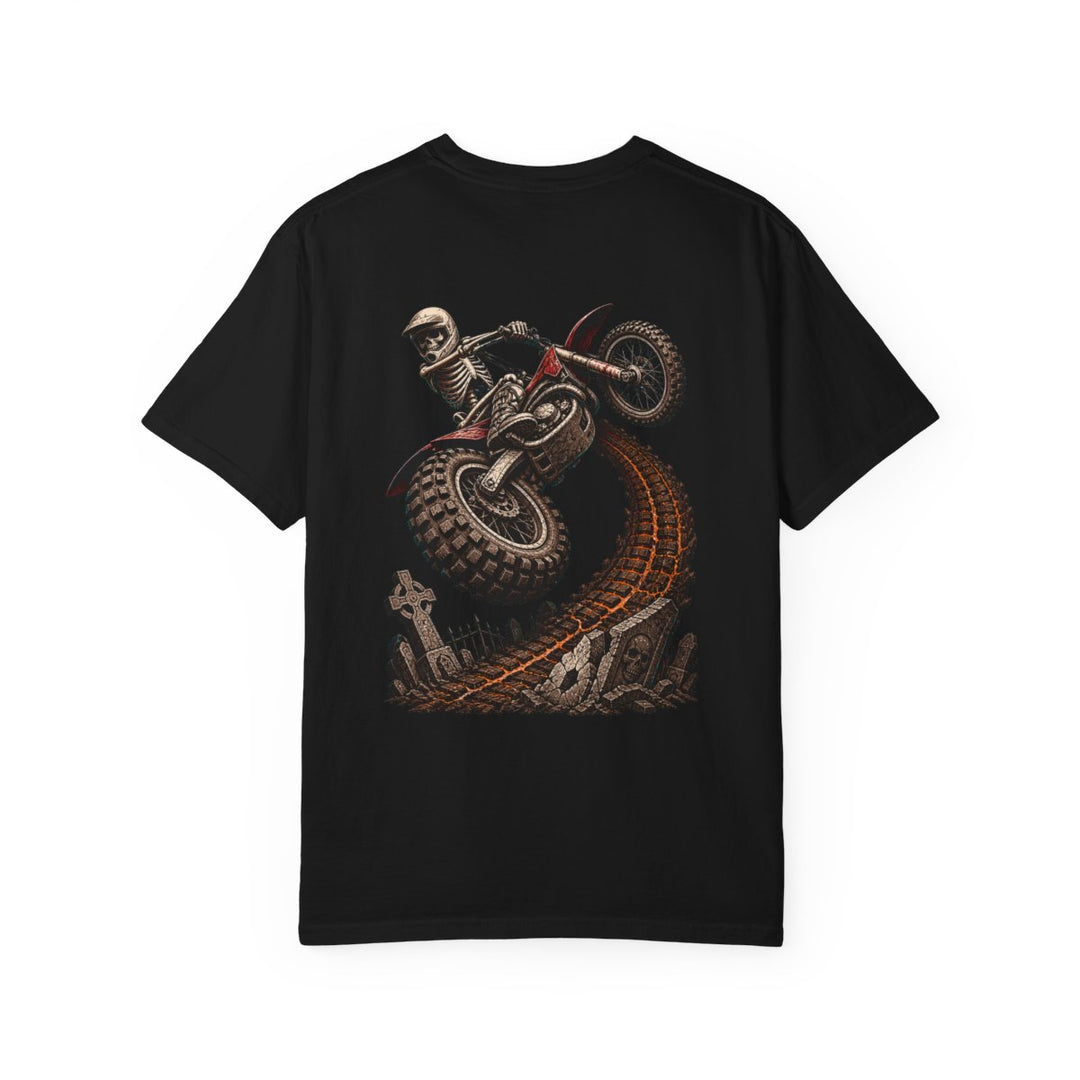 Graveyard Whip Dirt Bike Back Print Tee