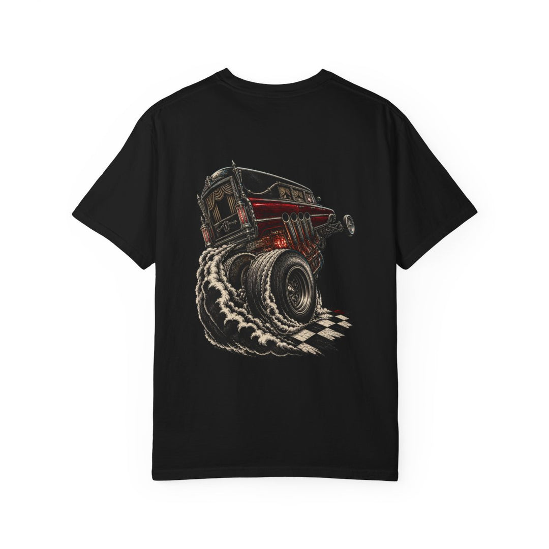 Final Run Hearse Dragster Back Print Tee