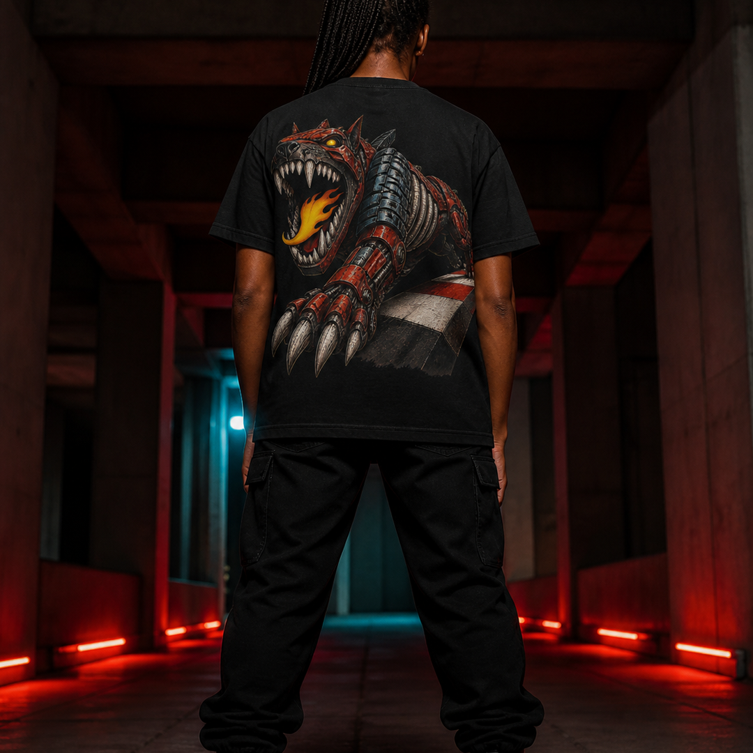 Hellhound Slipstream Racer Back Print Tee