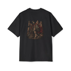 The Last Vulnerable King — Achilles — full back print on the Heavy Oversized Tee