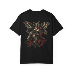 Moth Empress Back Print Tee — back view showing the main artwork.