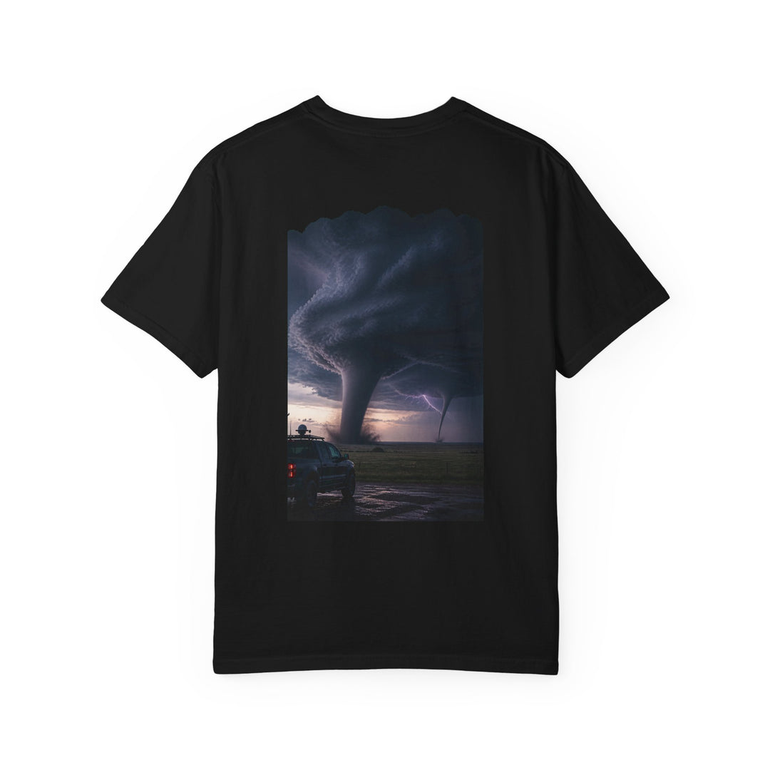 Twin Vortex Storm Chase Back Print Tee