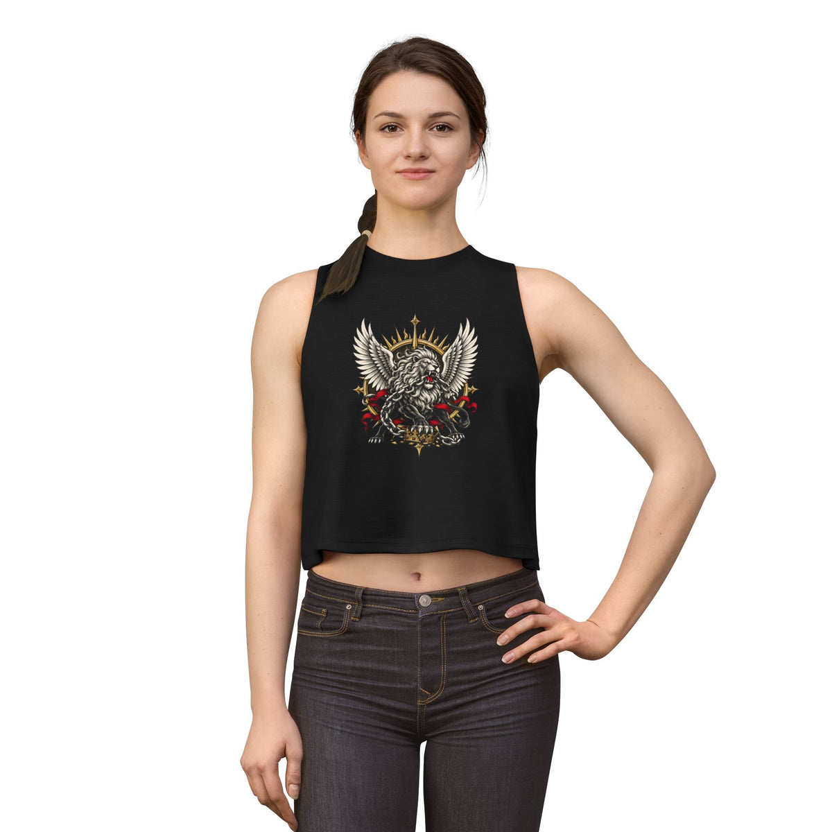 Crowncrusher Lion Crop Top