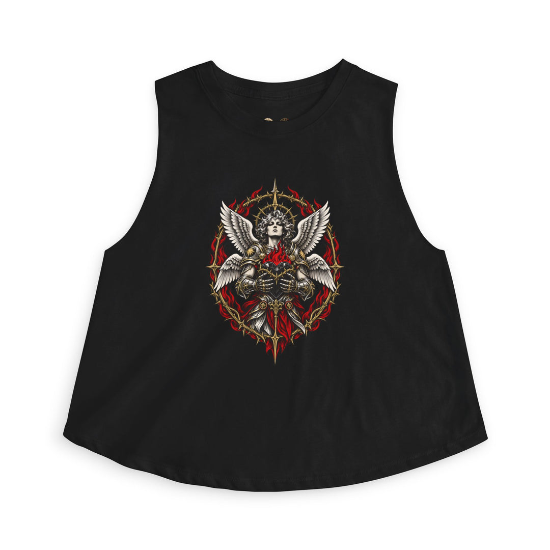 Black Heart Guardian Crop Top