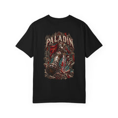 Oathbreaker Fallen Paladin Back Print Tee — back view showing the main artwork.