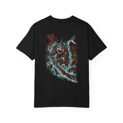 Shark Shogun Back Print Tee — back view showing the main artwork.