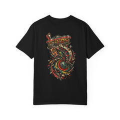 Diner at the End of the Signal Back Print Tee — back view showing the main artwork.