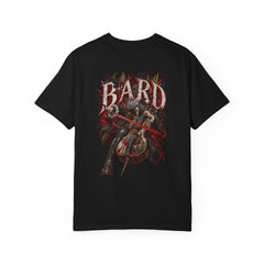 Doom Cantor Bard Back Print Tee — back view showing the main artwork.