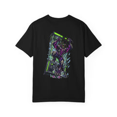 Claw Machine Captive Monster Back Print Tee — back view showing the main artwork.
