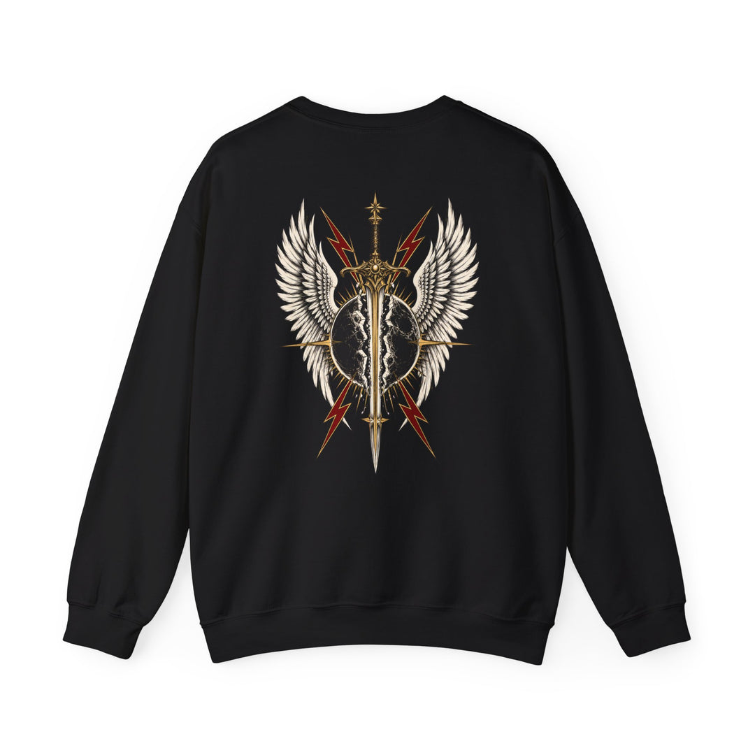 Eclipse Splitter Crewneck Back Print Sweatshirt