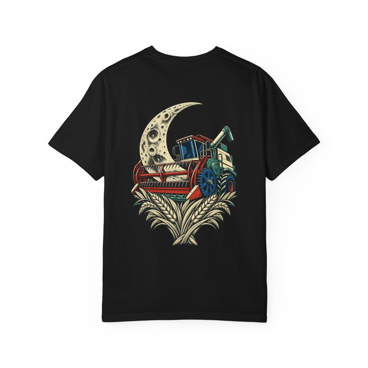 Eclipse Combine Back Print Tee — back view showing the main artwork.