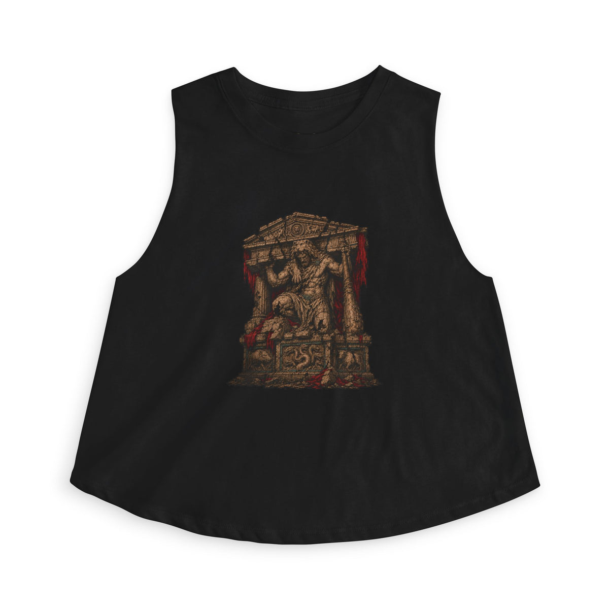 Throne of Twelve Labours — Heracles — complete front print on the Crop Top