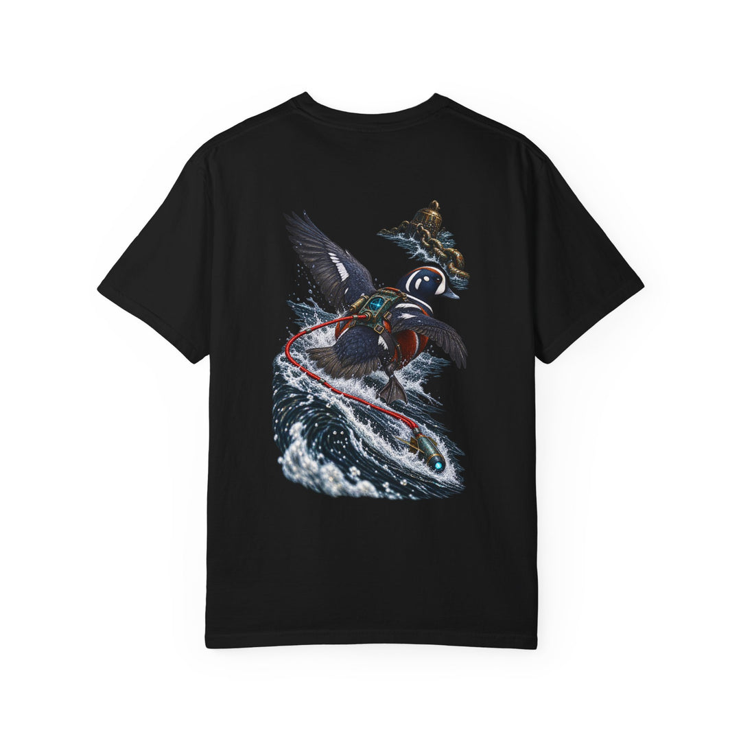 Harlequin Duck Torpedo Raider Back Print Tee