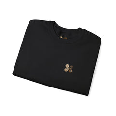 Black Heart Guardian Crewneck Back Print Sweatshirt