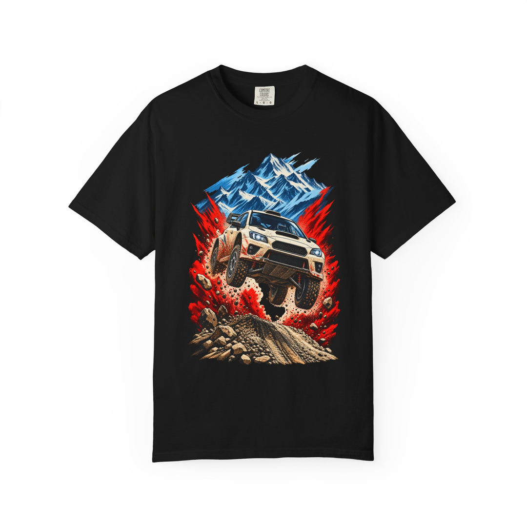 Crest Without Limits Rally Car Front Print Tee