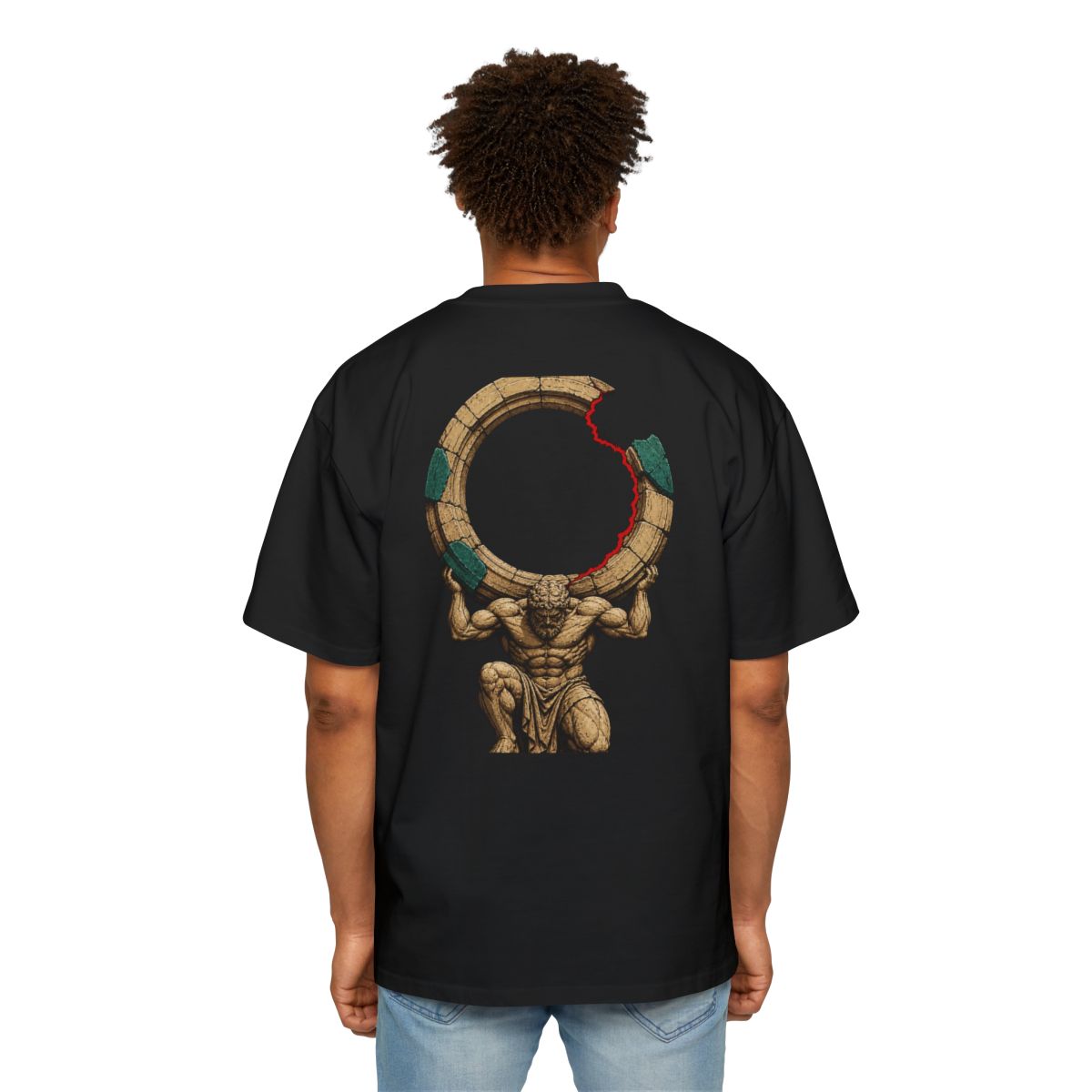 Atlas of Absence — Heavy Oversized Tee context