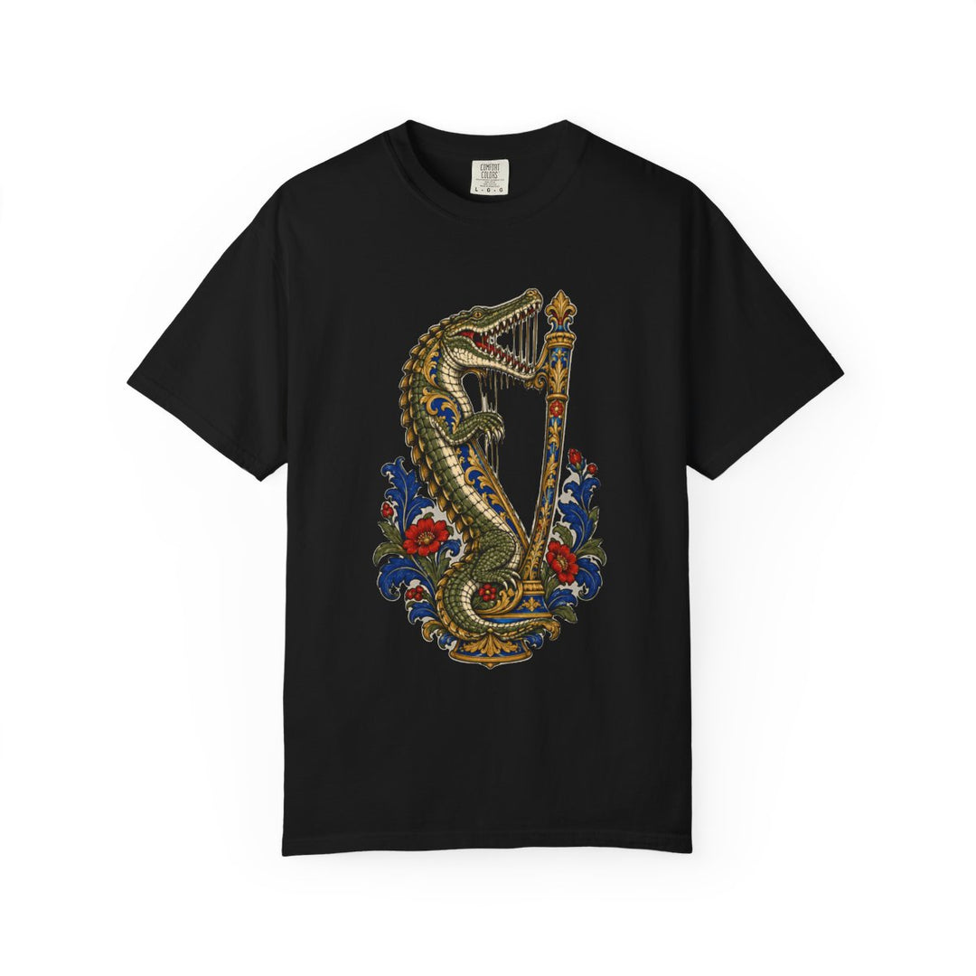 Crocodile Harp Bites Back Front Print Tee