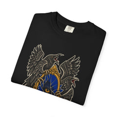 The Raven Mirror Remembers Front Print Tee folded front print detail
