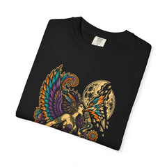 Harpy Tears Open the Moon Front Print Tee folded front print detail
