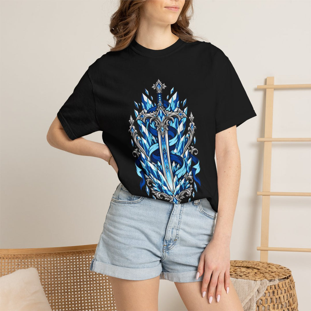 The Aurora Chooses the Blade Front Print Tee