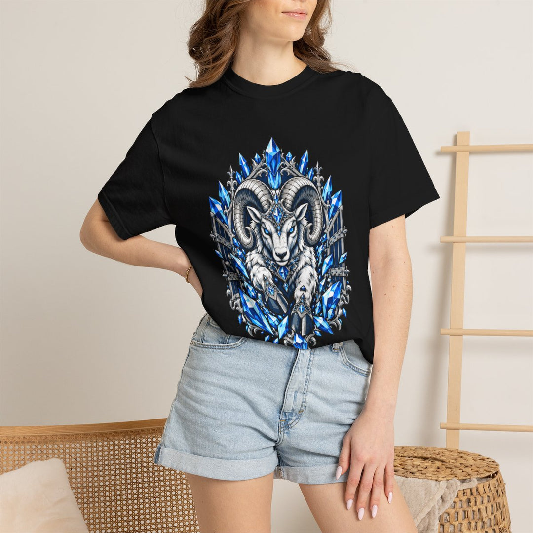 The Mountain Ram Opens the Last Gate Front Print Tee