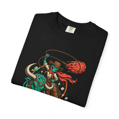 Comet Wrangler Tee folded front print detail