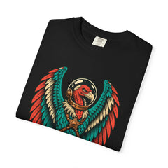 Star Vulture Tee folded front print detail