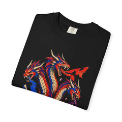 Channel Nine Hydra Tee folded front print detail