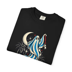 Poolside Phantom Tee folded front print detail
