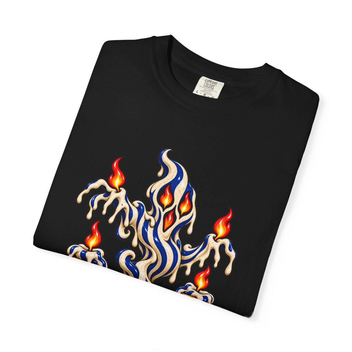 Candle Phantom Tee folded front print detail
