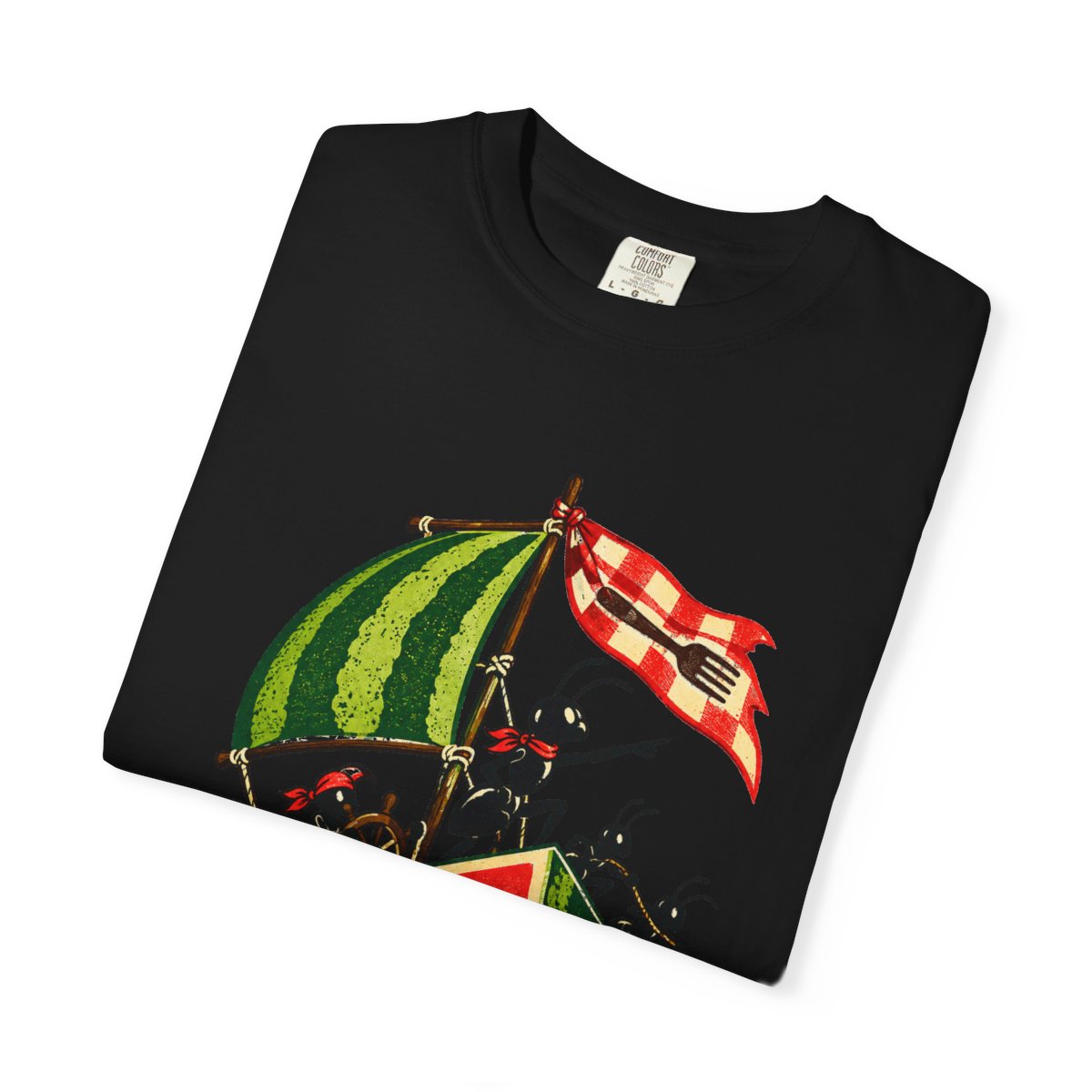 Ant Mutiny Tee folded front print detail