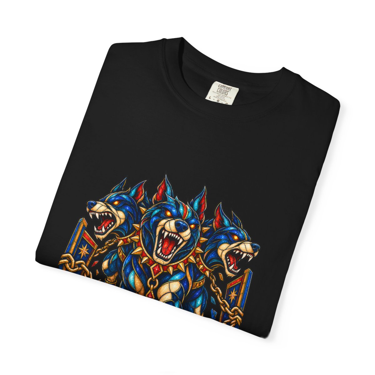 Hellhound Breakout Tee folded front print detail