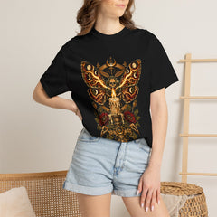 Candle Eater Tee worn Printify context view on a Black Comfort Colors 1717 tee