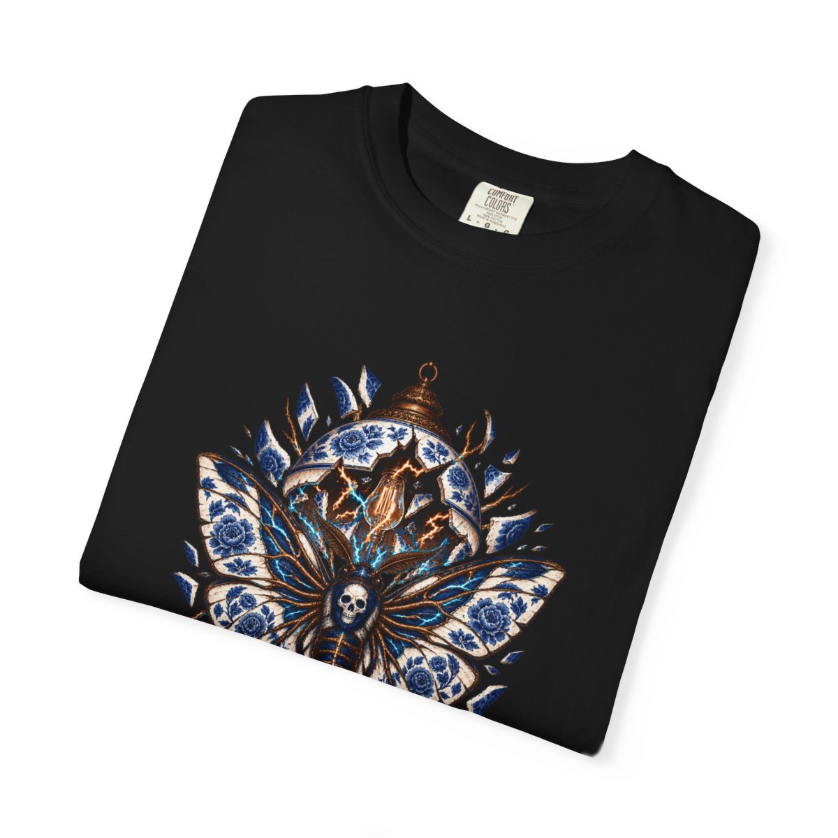 Arcwing Moth Tee folded front print detail