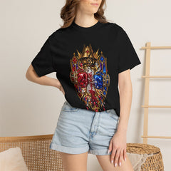 Final Bell Tee worn Printify context view on a Black Comfort Colors 1717 tee