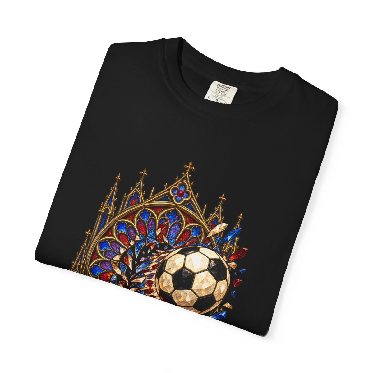 Goalstorm Tee folded front print detail