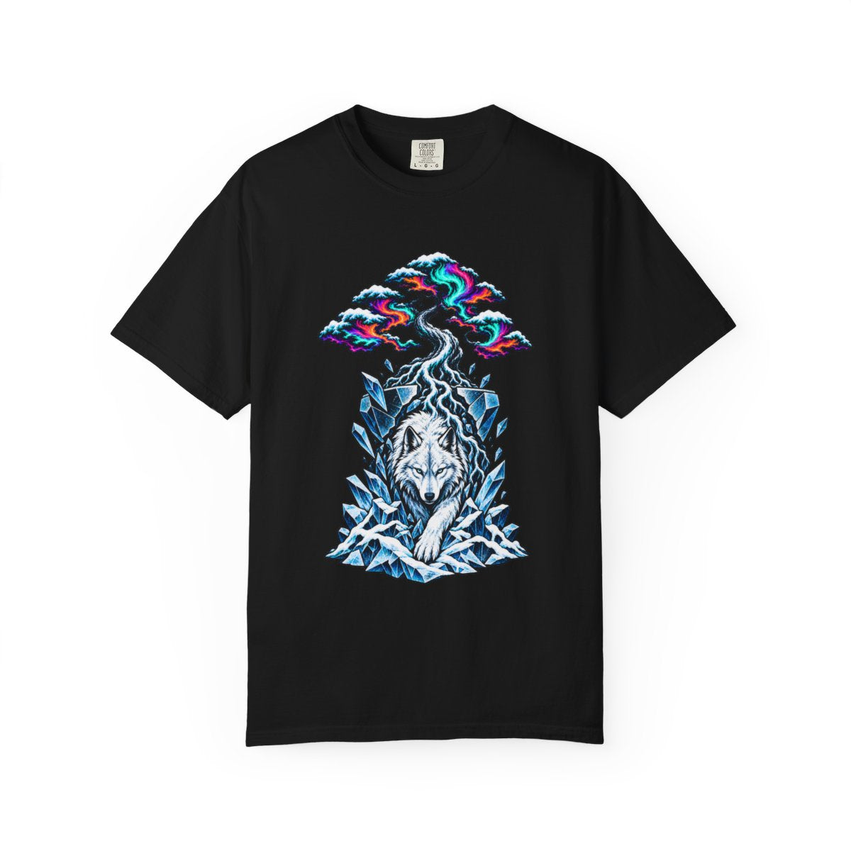 Winter Refuses to Die Tee large front print on a Black Comfort Colors 1717 tee