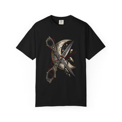 Cut the Future Loose Tee large front print on a Black Comfort Colors 1717 tee