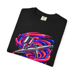 Make a Beautiful Mess Tee folded front print detail