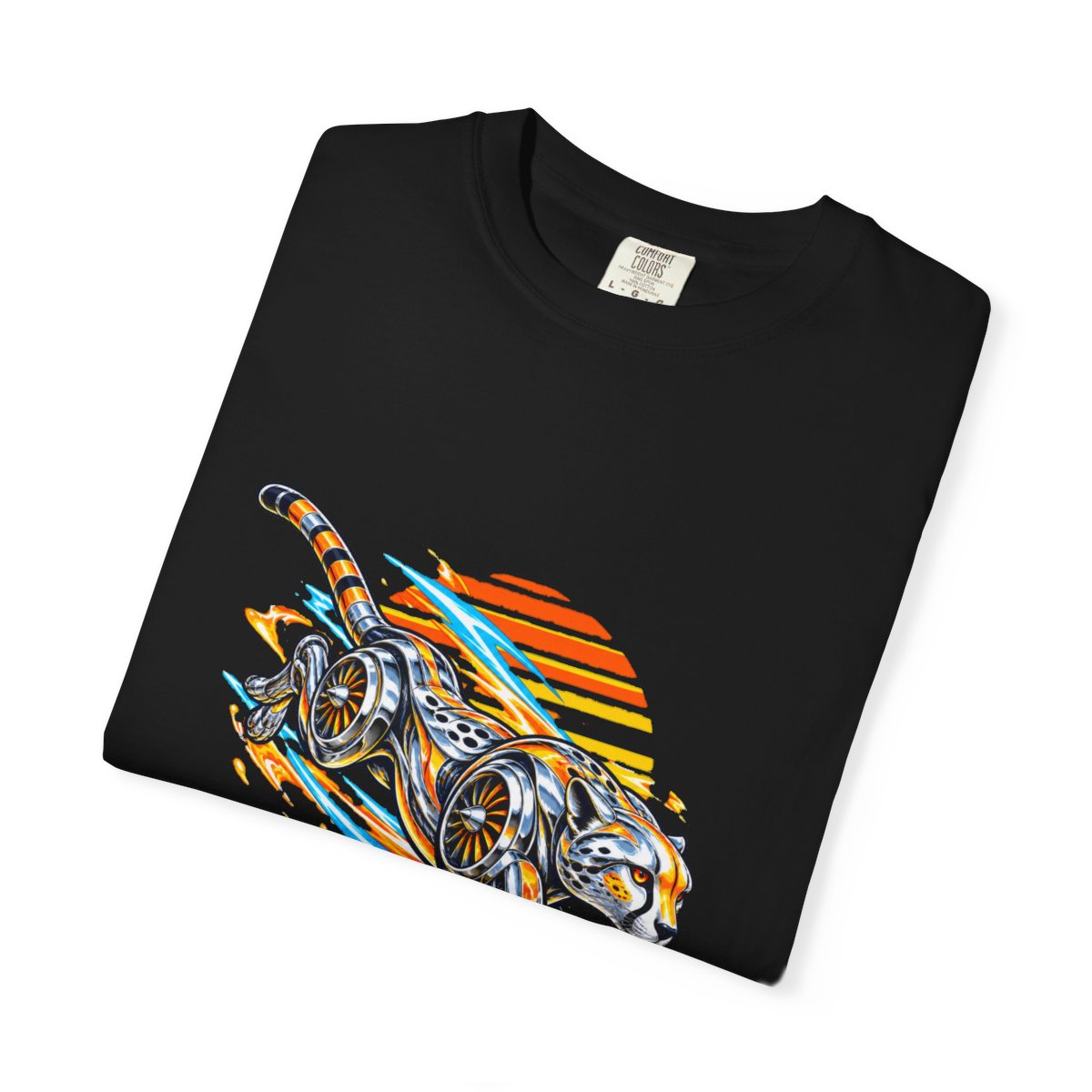 Chase the Horizon Tee folded front print detail