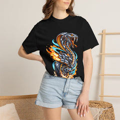 Zero to Venom Tee worn Printify context view on a Black Comfort Colors 1717 tee
