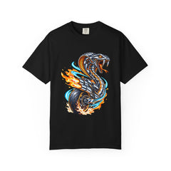 Zero to Venom Tee large front print on a Black Comfort Colors 1717 tee