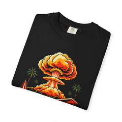 Poolside at Ground Zero Tee folded front print detail