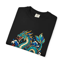 Sea Serpent Skate Club Tee folded front print detail