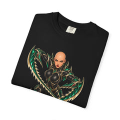 Mantis Blade Tee folded front print detail