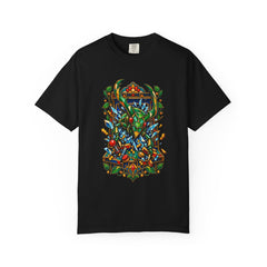 Stag Boss Tee large front print on a Black Comfort Colors 1717 tee